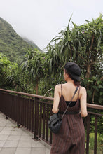 Load image into Gallery viewer, 【 Disorder 】手織布細肩帶連身褲裝
