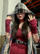 Load image into Gallery viewer, 【 Disorder 】手織布連帽針織披肩外套

